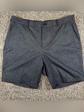 Dunning Golf Everbest Shorts Mens 40/9" Charcoal Gray Performance Stretch